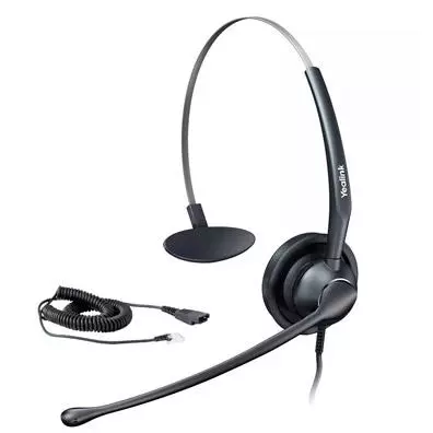 Headset Yealink YHS33 RJ9 com Cancelamento de Ruído para Telefone IP