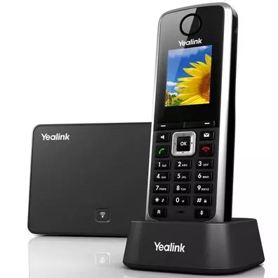 Telefone IP Sem Fio Yealink W52P DECT 5 Contas SIP PoE