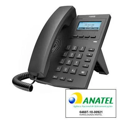 Telefone IP Fanvil X1 com o selo de homologação Anatel