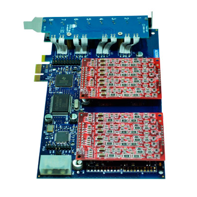 Foto 2 do produto Placa Asterisk AEX800 8FXO PCI-Express (similar Digium)