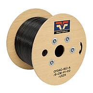 Foto 1 do produto Cabo Óptico Drop 1FO NWF G.657A2 LSZH – Bobina de 1 km com Mensageiro de Aço 0,8 mm