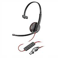 Foto 1 do produto Headset Plantronics Blackwire C3210 USB-C Monoauricular