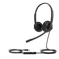 Foto 2 do produto Headset Yealink UH34 Dual Teams – 2 Fones, Couro Sintético