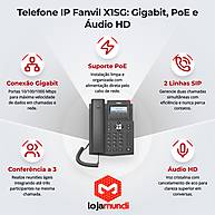 Foto 4 do produto Telefone IP Fanvil X1SG Gigabit 2 Linhas SIP PoE Áudio HD