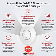 Foto 5 do produto Access Point Grandstream GWN7662 Wi-Fi 6 AX 5.38Gbps PoE