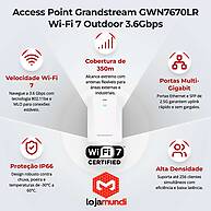 Foto 6 do produto Access Point Grandstream GWN7670LR Wi-Fi 7 Outdoor Long-Range 3.6Gbps com PoE+ e SFP 2.5G