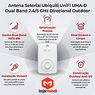 Foto 3 do produto Antena Setorial Ubiquiti UniFi UMA-D Dual Band 2.4/5 GHz Direcional Outdoor
