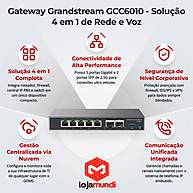 Foto 2 do produto Gateway Grandstream GCC6010 Roteador VPN Firewall PBX Switch