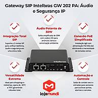 Foto 5 do produto Gateway SIP Intelbras GW 202 PA 30W PoE 2 Contas