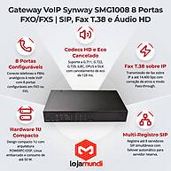 Foto 3 do produto Gateway VoIP Synway SMG1008 8 Portas FXO Protocolo SIP