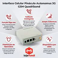 Foto 2 do produto Interface Celular Pináculo Autonomus 3G GSM Quadriband