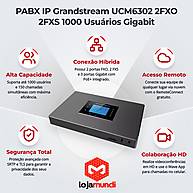 Foto 3 do produto PABX IP Grandstream UCM6302 2FXO 2FXS 1000 Usuários Gigabit