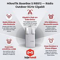 Foto 4 do produto RouterBoard MikroTik BaseBox 5 RB912UAG-5HPnD-OUT 5GHz Gigabit Outdoor