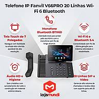 Foto 6 do produto Telefone IP Fanvil V66PRO 20 Linhas Wi-Fi 6 Bluetooth