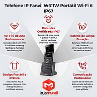 Foto 6 do produto Telefone IP Fanvil W611W Portátil Wi-Fi 6 IP67 4 Linhas