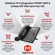 Foto 4 do produto Telefone IP Flyingvoice FIP10P WiFi 2 Linhas SIP PoE HD