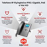 Foto 3 do produto Telefone IP FlyingVoice P11G 2 Linhas SIP Gigabit PoE