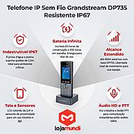 Foto 3 do produto Telefone IP Grandstream DP735 Sem Fio DECT IP67 Resistente