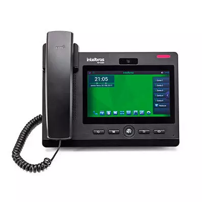 Telefone IP Intelbras TIP 638V Vídeo HD Touch 7" 6 Contas SIP Gigabit PoE