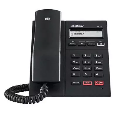 Telefone IP Intelbras TIP 125 com PoE 802.3af, HD Voice e 2 Portas Ethernet