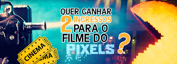 Quer ganhar dois ingressos para o filme do Pixels?