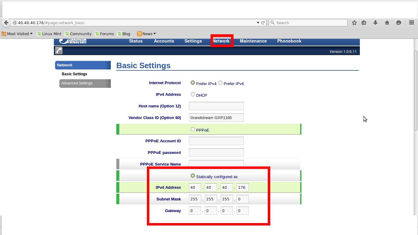 Configurar Ponto a Ponto entre dois Telefones GXP 1165