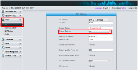 Como Configurar Gateway Synway SMG 1000 FXO e FXS