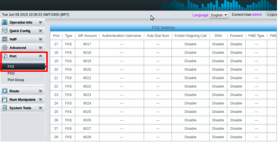 Como Configurar Gateway Synway SMG 1000 FXO e FXS