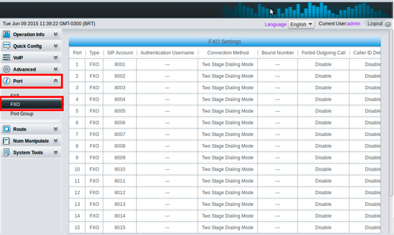 Como Configurar Gateway Synway SMG 1000 FXO e FXS